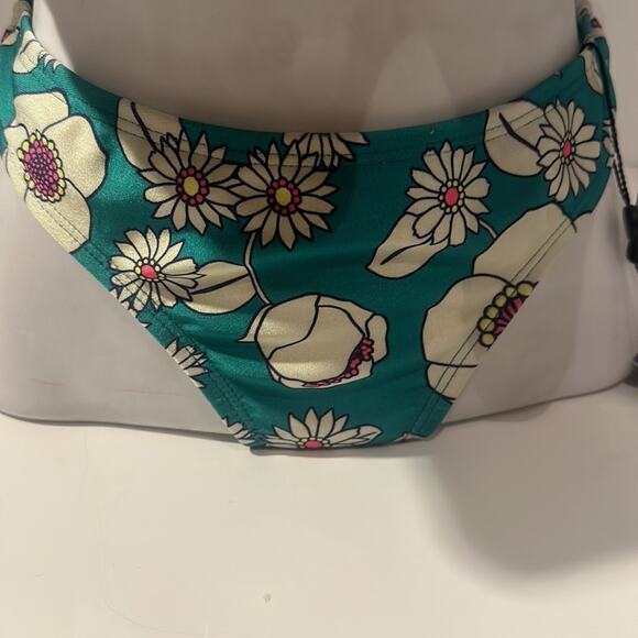 REDUCED WiLDFOX NWT 2 PIECE SWIMSUIT-STRAPLESS TOP & BIKINI BOTTOM  FLORAL XS - Picture 6 of 14